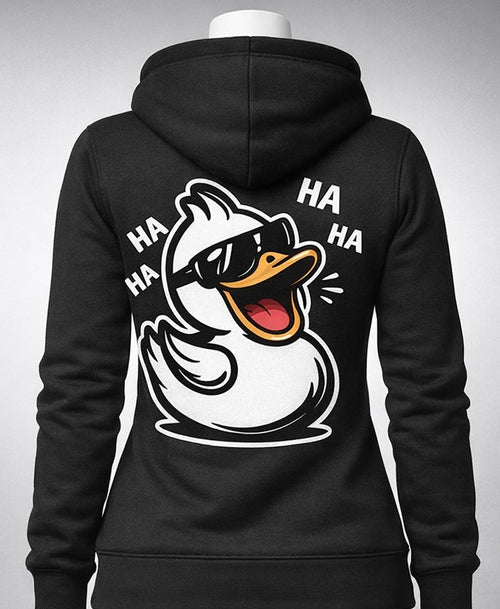 Ladies " I don't give a Quack" Hoodie