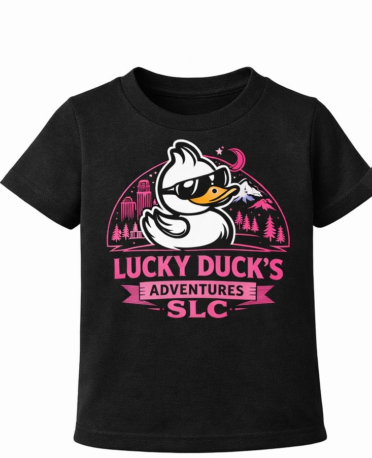 Toddler Pink "Lucky Ducks Adventure" T-Shirt