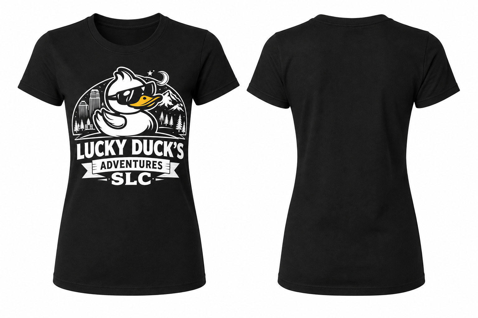 Ladies "Lucky Ducks Adventure SLC" Big Logo